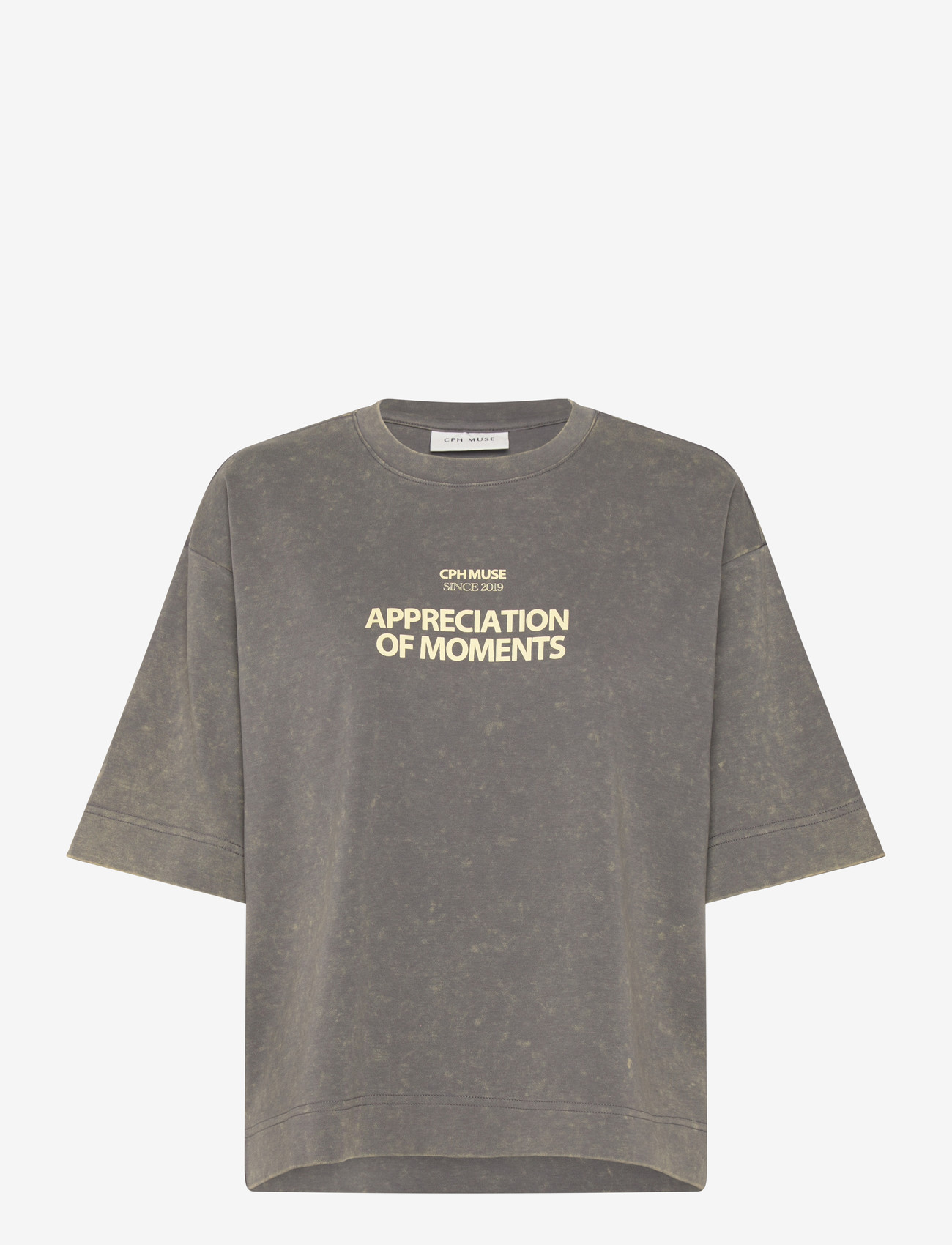 Copenhagen Muse - CMMUSE-TEE - t-shirts - vintage khaki w. frozen dew - 1