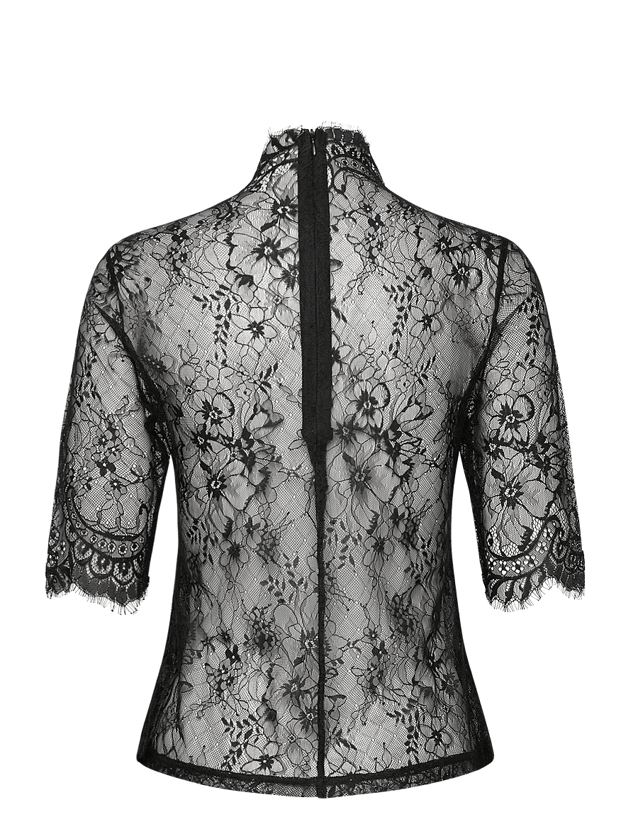 Copenhagen Muse - CMLEA-BLOUSE - kurzärmelige blusen - black - 2