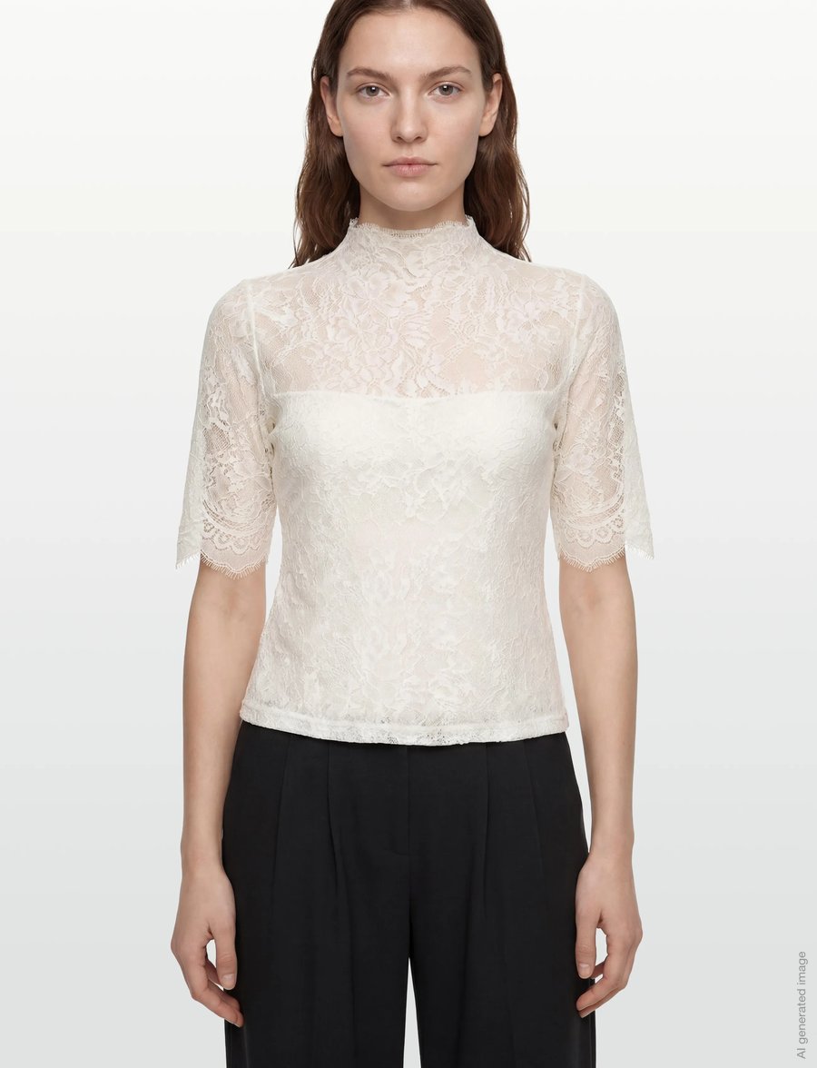 Copenhagen Muse - CMLEA-BLOUSE - kurzämlige blusen - jet stream - 3