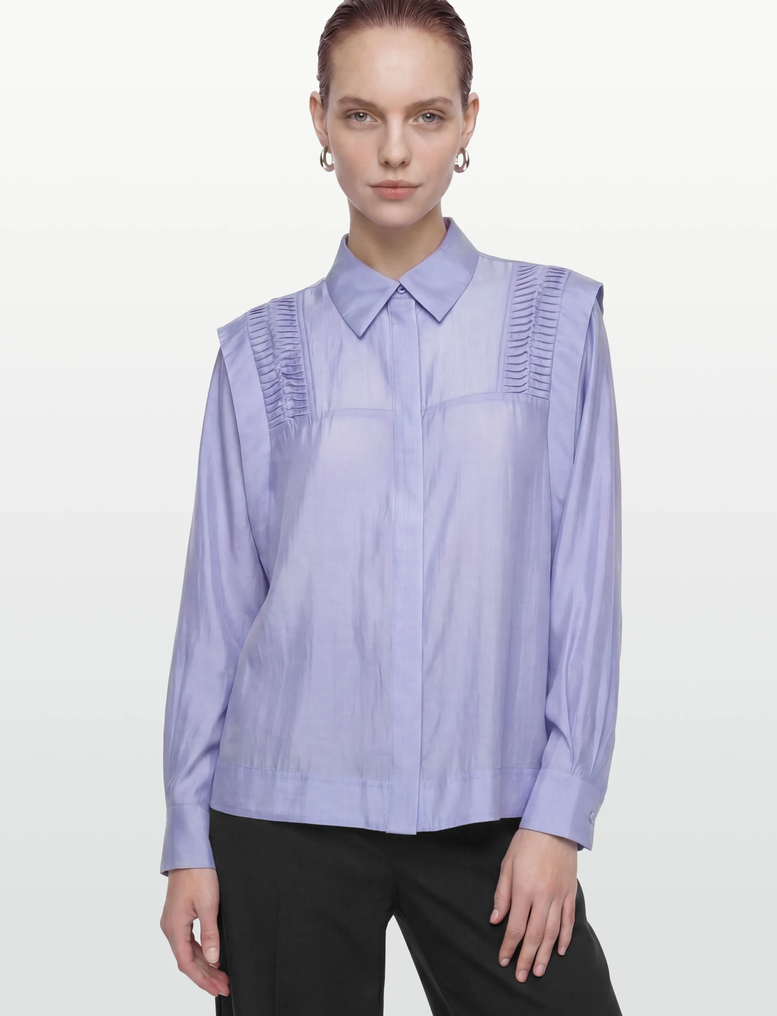 Copenhagen Muse - CMMOLLY-SHIRT - long-sleeved shirts - blue heron - 3