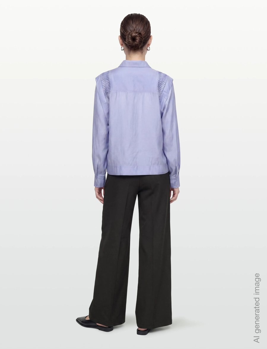 Copenhagen Muse - CMMOLLY-SHIRT - långärmade skjortor - blue heron - 4