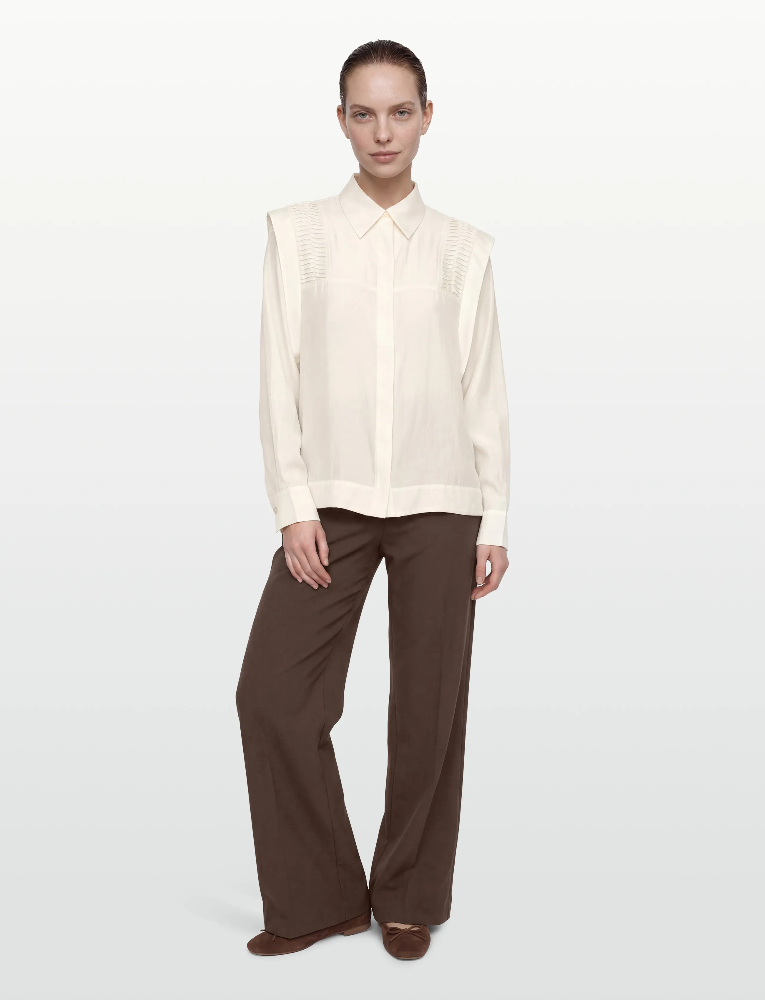Copenhagen Muse CMMOLLY-SHIRT - Hemden - JET STREAM / cream