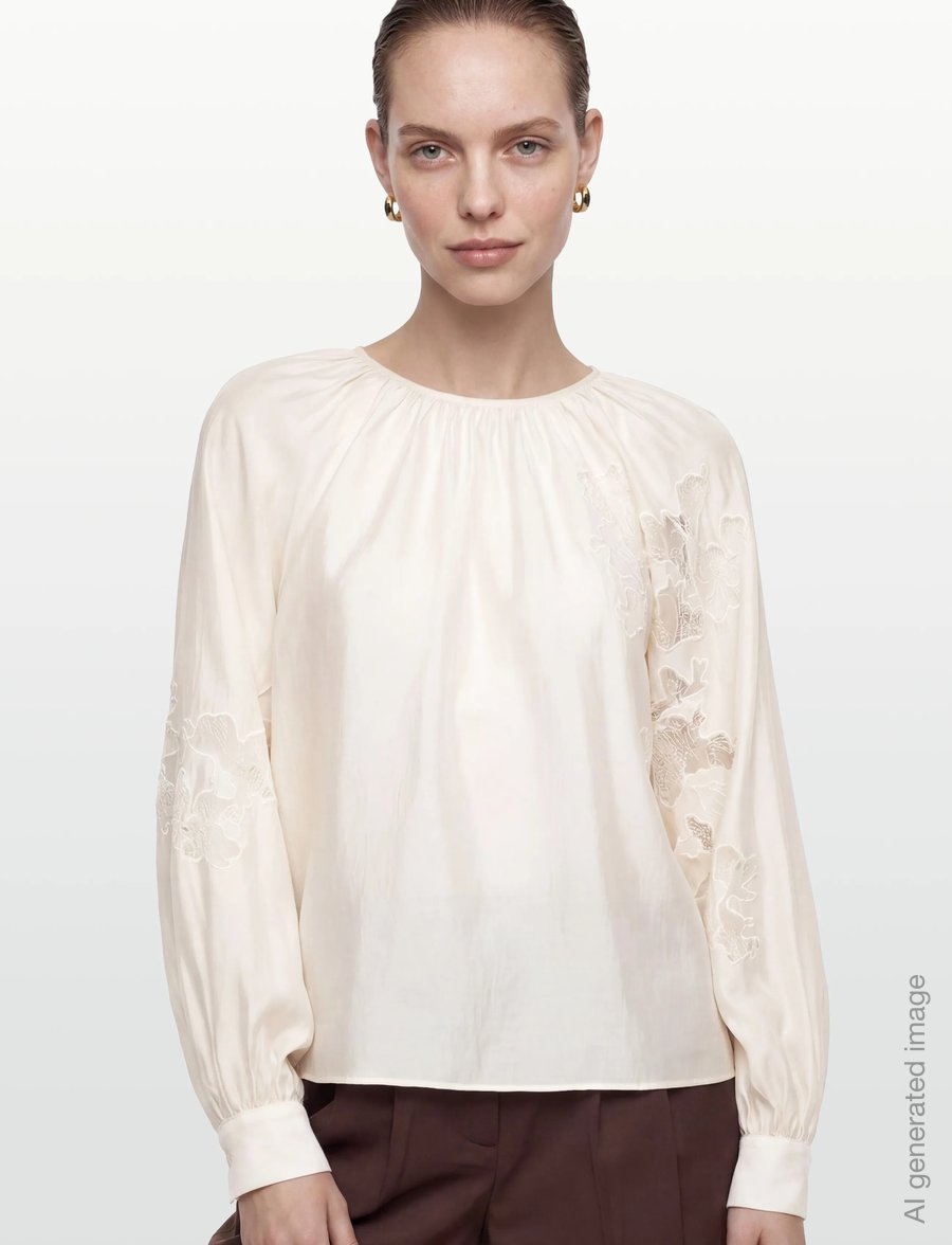 Copenhagen Muse - CMMOLLY-BLOUSE - langärmelige blusen - jet stream - 3