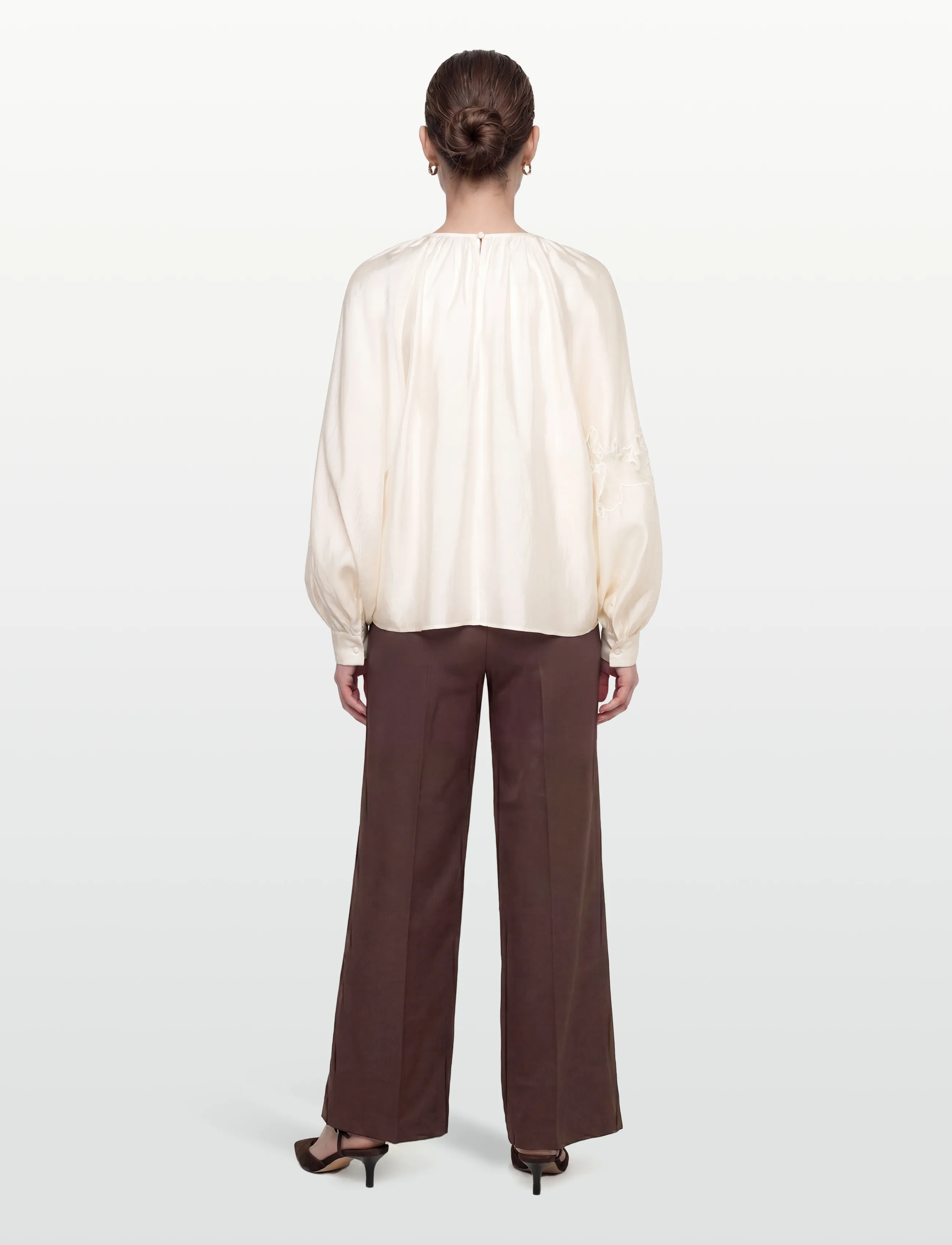 Copenhagen Muse - CMMOLLY-BLOUSE - pikkade varrukatega pluusid - jet stream - 4