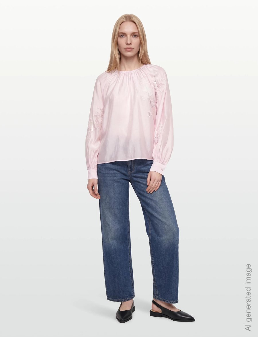 Copenhagen Muse - CMMOLLY-BLOUSE - pikkade varrukatega pluusid - orchid ice - 0