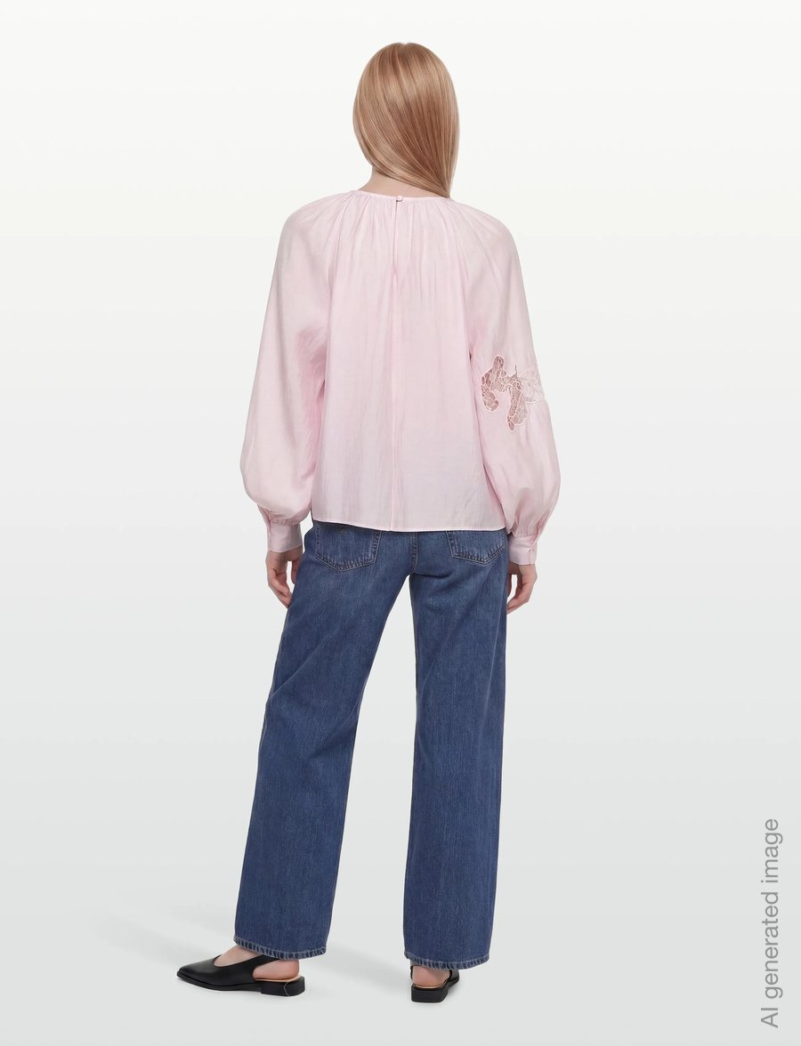 Copenhagen Muse - CMMOLLY-BLOUSE - pikkade varrukatega pluusid - orchid ice - 4