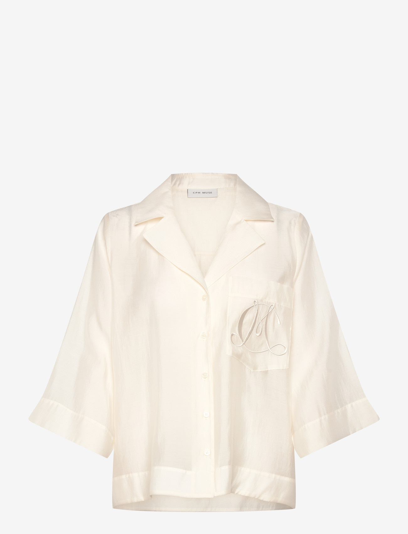 Copenhagen Muse - CMMOLLY-SHIRT - kortärmade skjortor - jet stream - 0