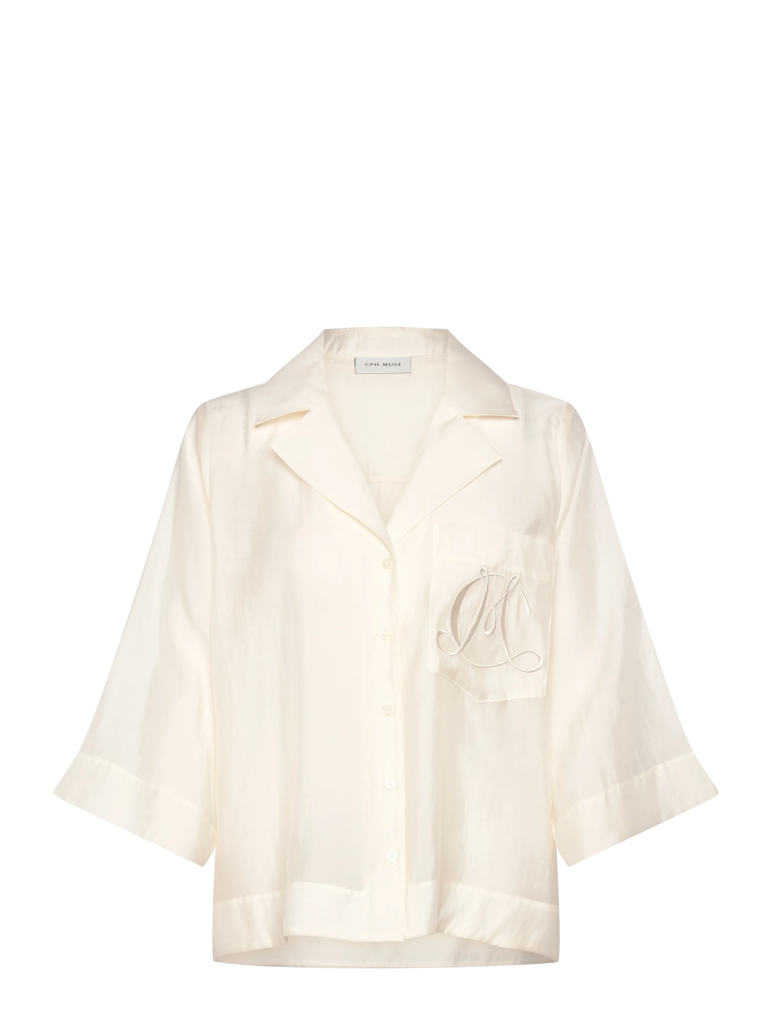 Copenhagen Muse CMMOLLY-SHIRT - Skjorter - JET STREAM / cream