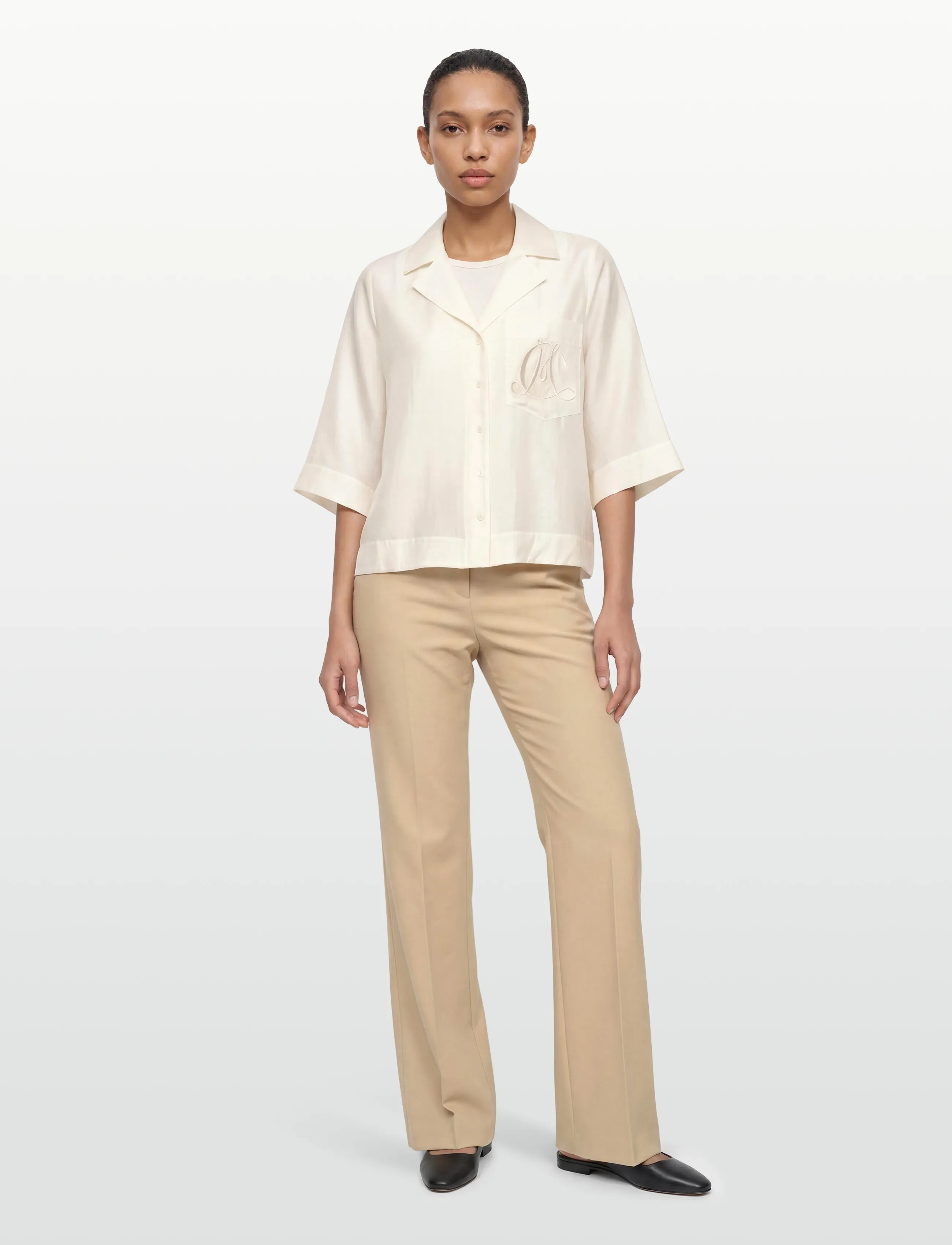 Copenhagen Muse CMMOLLY-SHIRT - Shirts - JET STREAM / cream