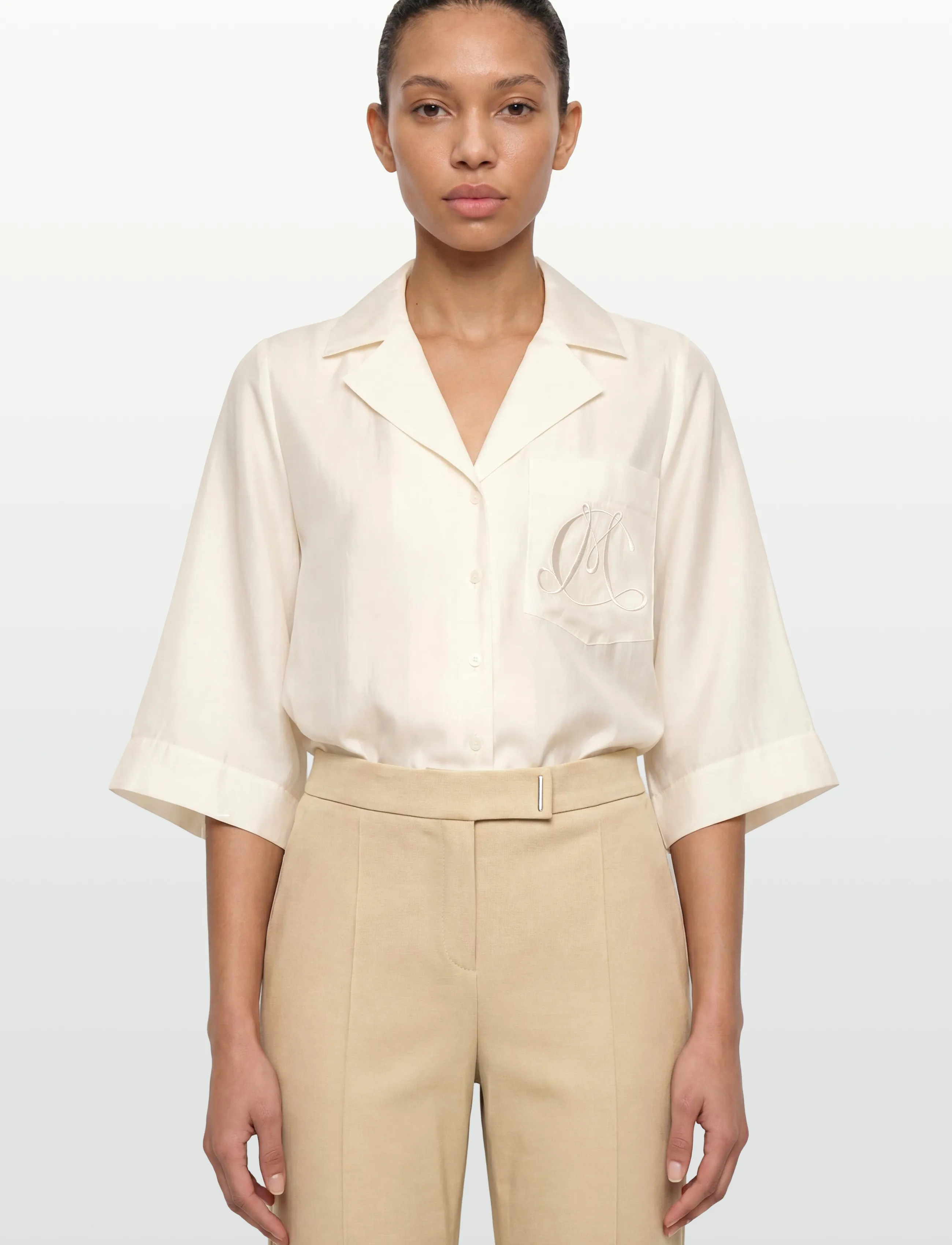 Copenhagen Muse - CMMOLLY-SHIRT - short-sleeved shirts - jet stream - 3
