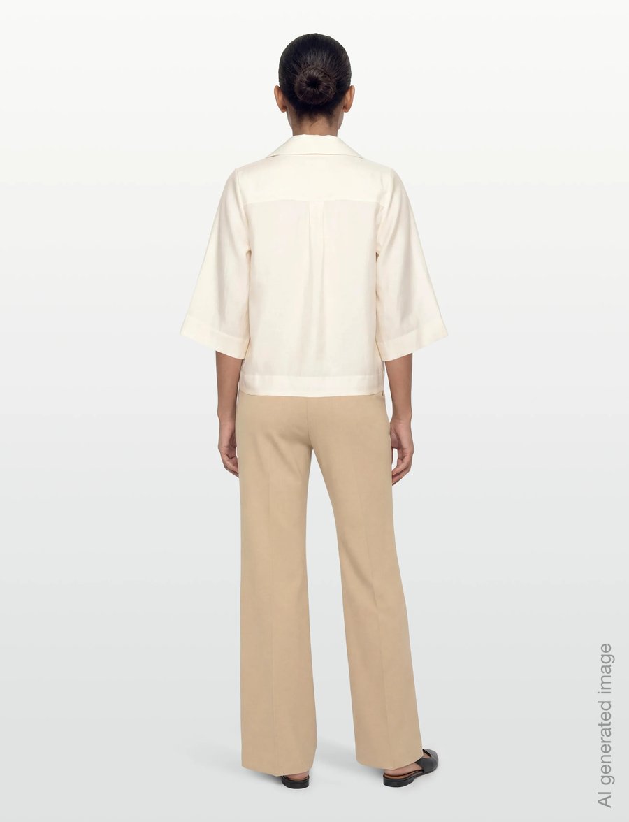 Copenhagen Muse - CMMOLLY-SHIRT - lühikeste varrukatega särgid - jet stream - 4
