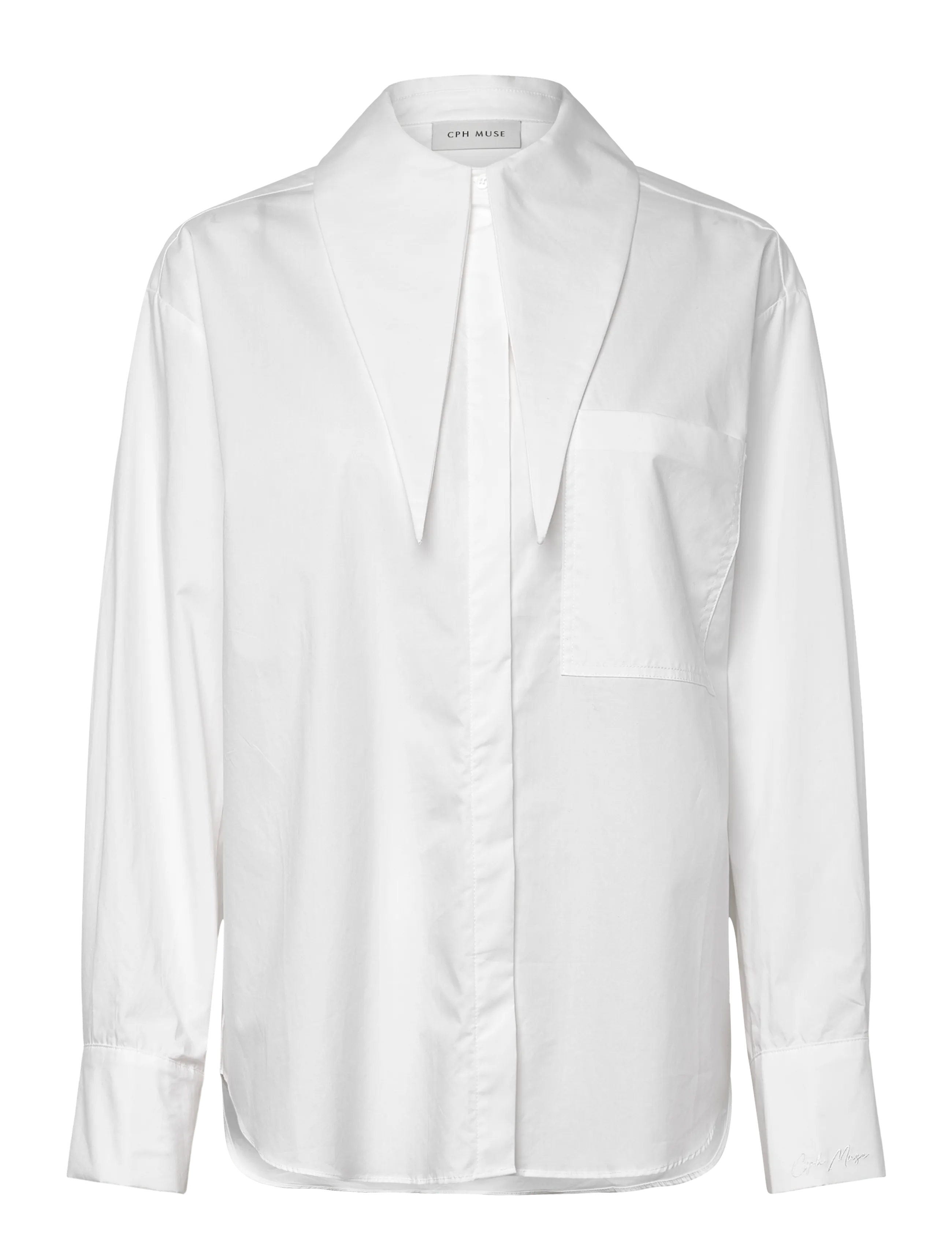 COPENHAGEN MUSE Cmpoplin-Shirt Weiß - XXS/XS - Damen