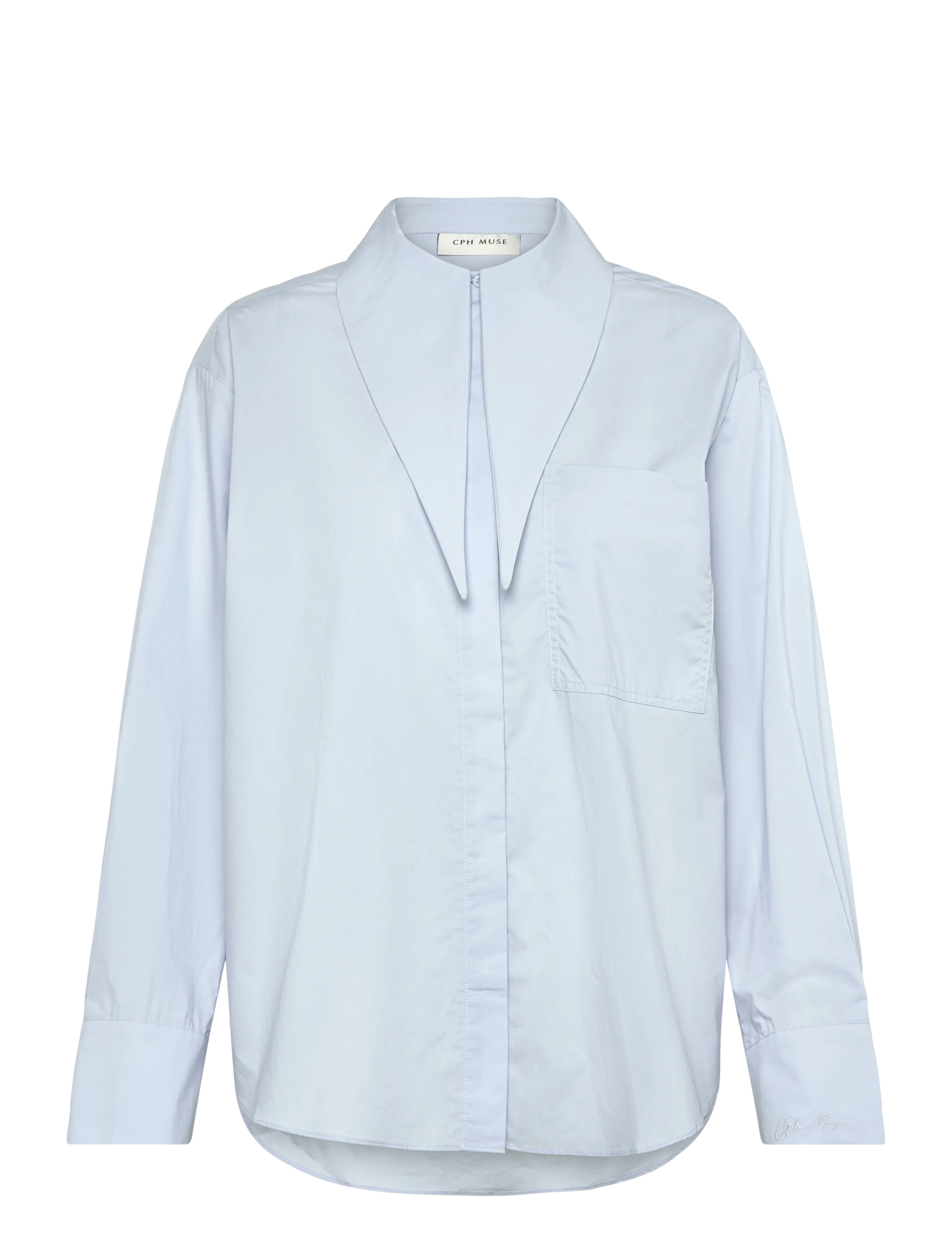 Copenhagen Muse CMPOPLIN-SHIRT - Bluser & Skjorter - HEATHER / blue
