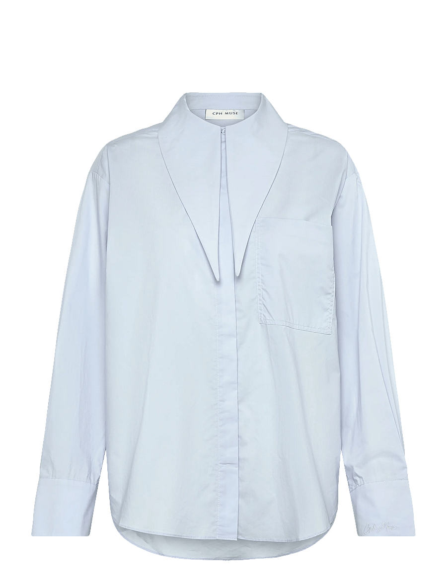 Copenhagen Muse - CMPOPLIN-SHIRT - langärmlige hemden - heather - 1