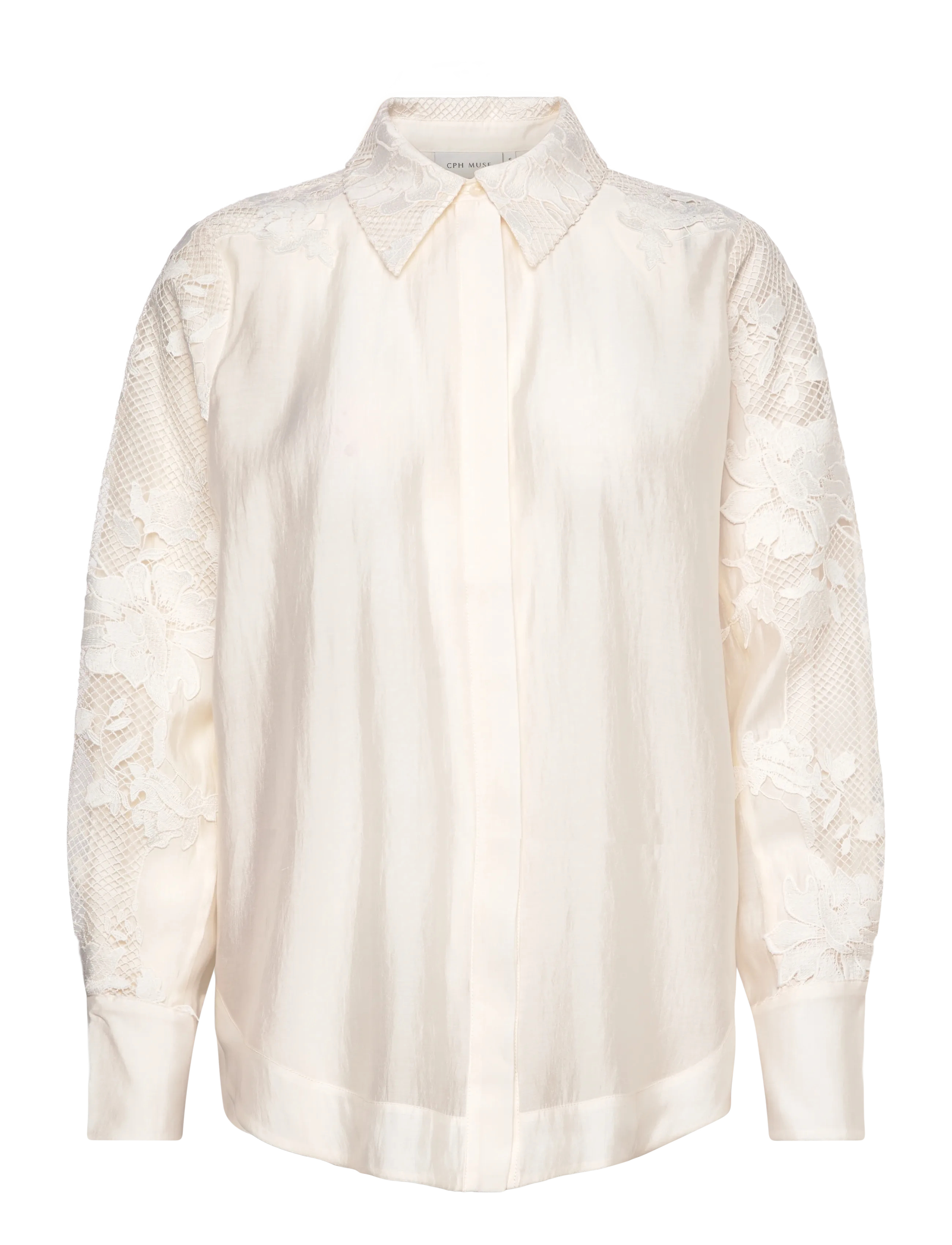 Copenhagen Muse CMMOLLY-SHIRT - Transitional Layering - JET STREAM / cream