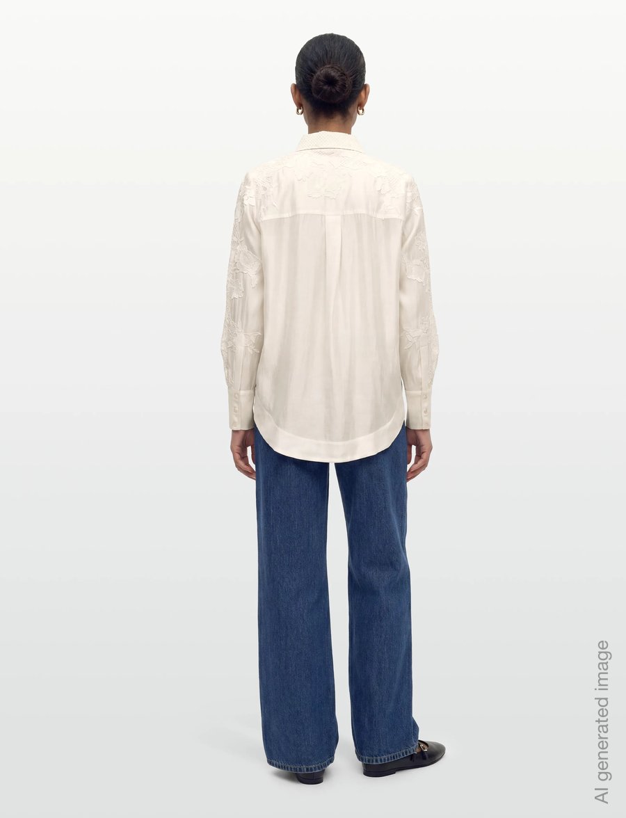 Copenhagen Muse - CMMOLLY-SHIRT - langärmlige hemden - jet stream - 4