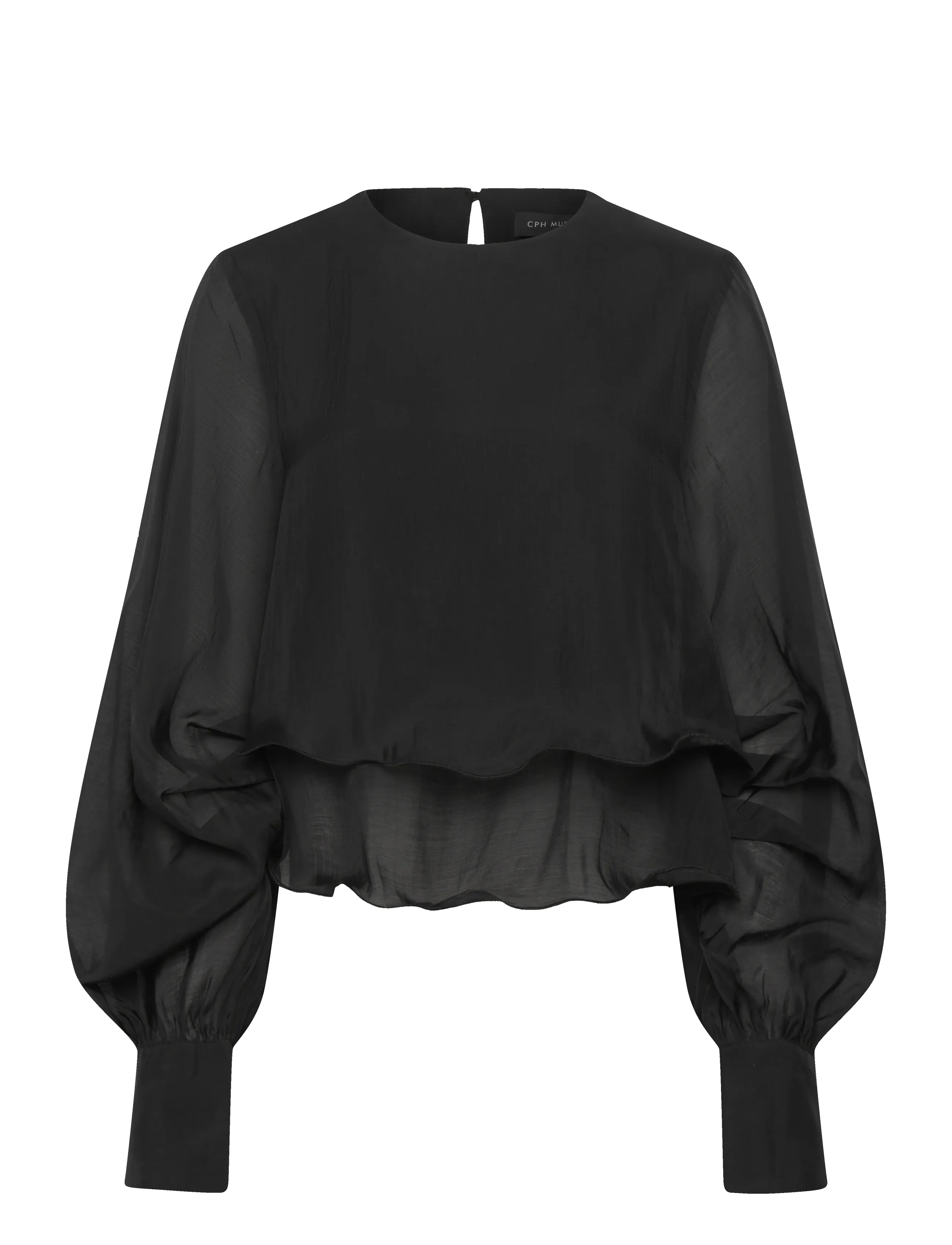 Copenhagen Muse CMTILLY-BLOUSE - Transitional Layering - BLACK / black