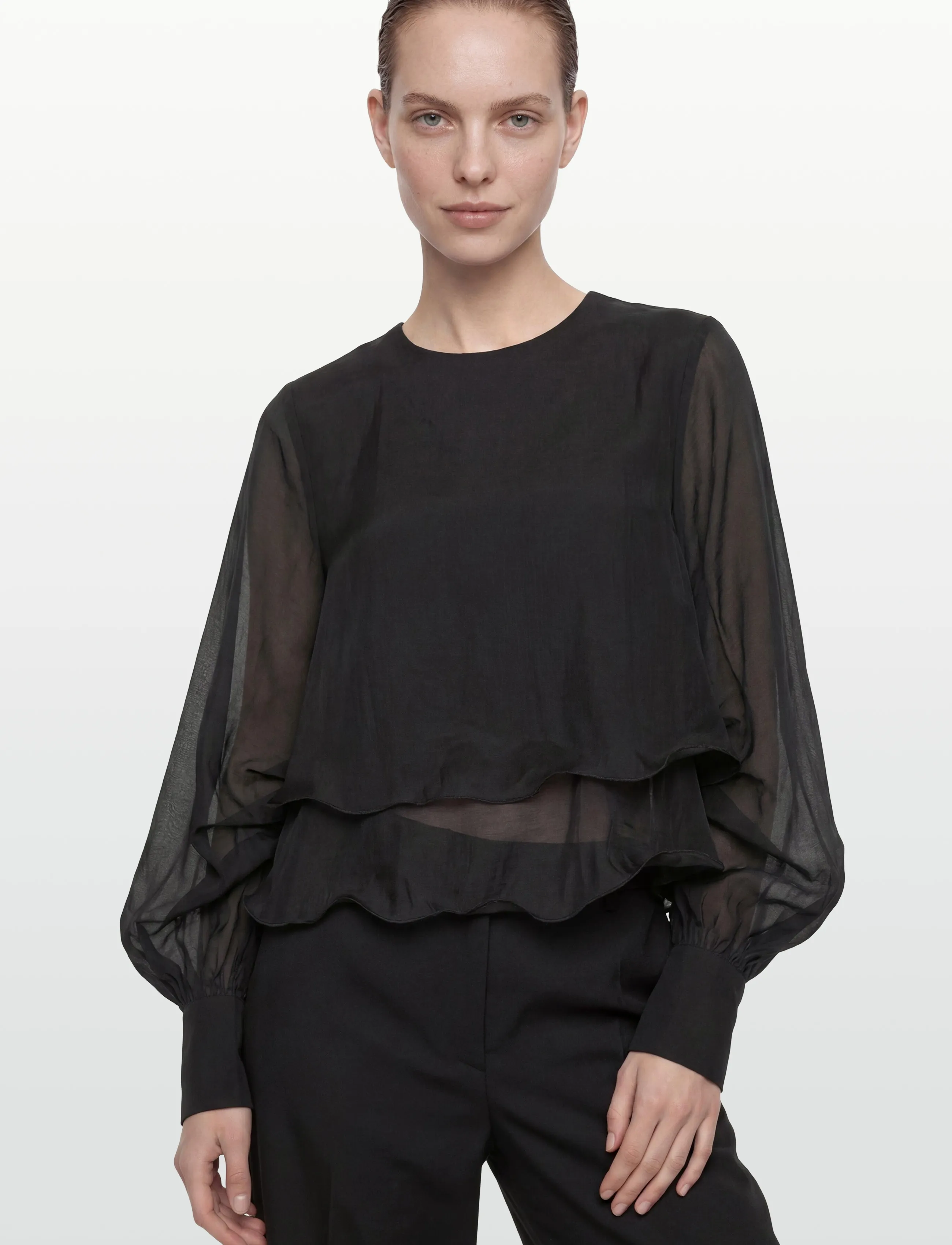 Copenhagen Muse - CMTILLY-BLOUSE - langärmlige blusen - black - 3