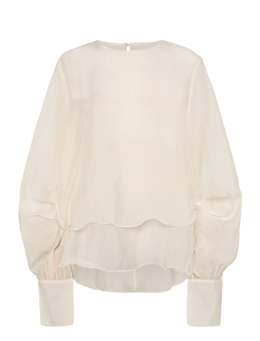 Copenhagen Muse - CMTILLY-BLOUSE - langermede bluser - jet stream - 1