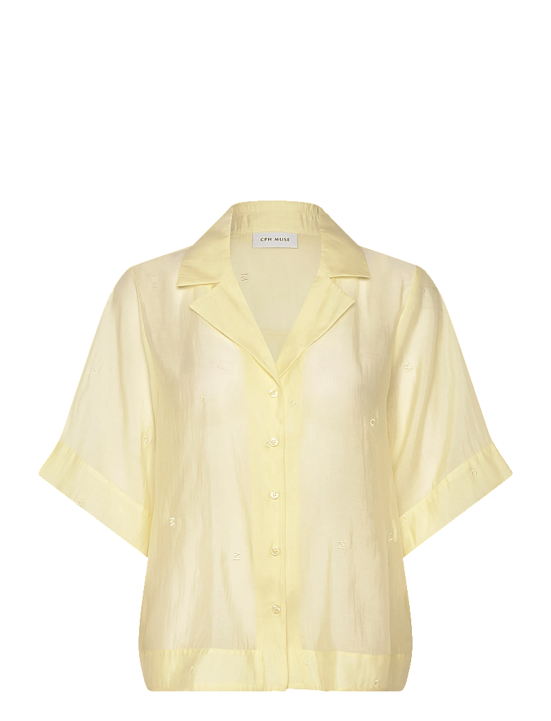 Copenhagen Muse - CMTILLY-SHIRT - kortärmade skjortor - green essence - 0