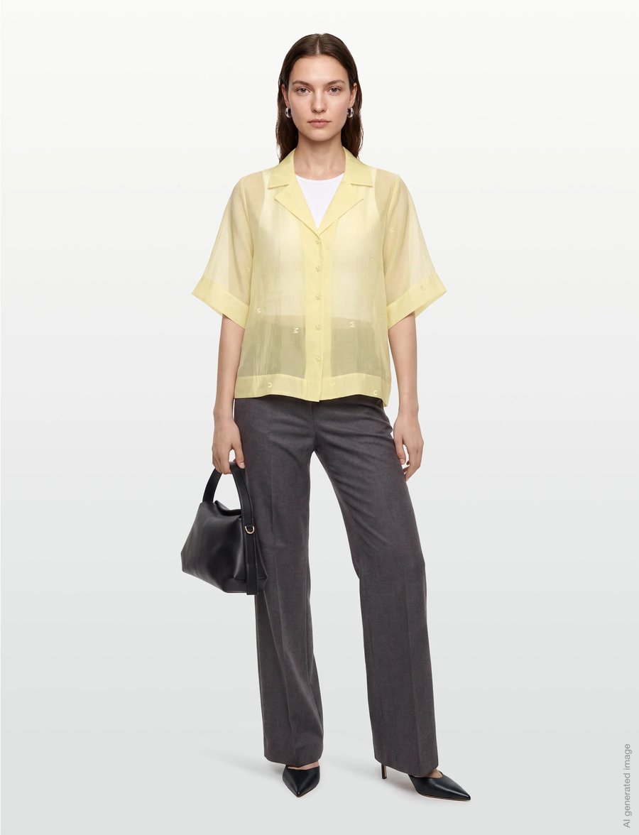 Copenhagen Muse - CMTILLY-SHIRT - kortærmede skjorter - green essence - 0