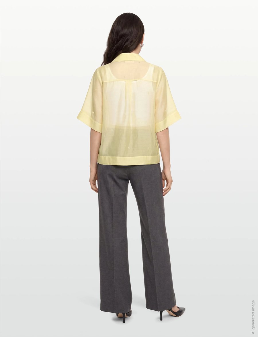 Copenhagen Muse - CMTILLY-SHIRT - kortærmede skjorter - green essence - 4