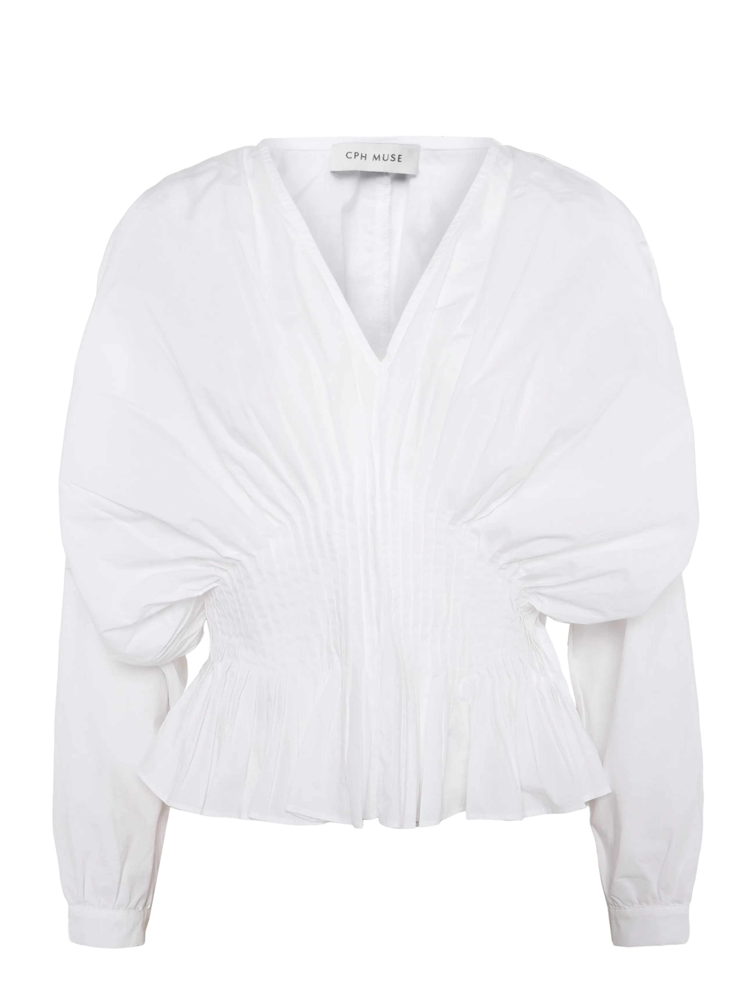 Copenhagen Muse CMPOPLIN-BLOUSE - Langærmede bluser - BRIGHT WHITE / white