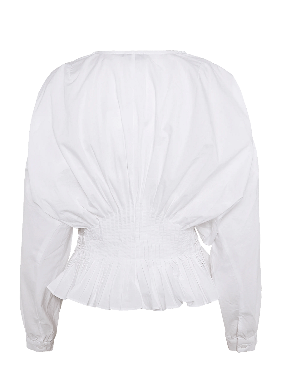 Copenhagen Muse - CMPOPLIN-BLOUSE - langærmede bluser - bright white - 1