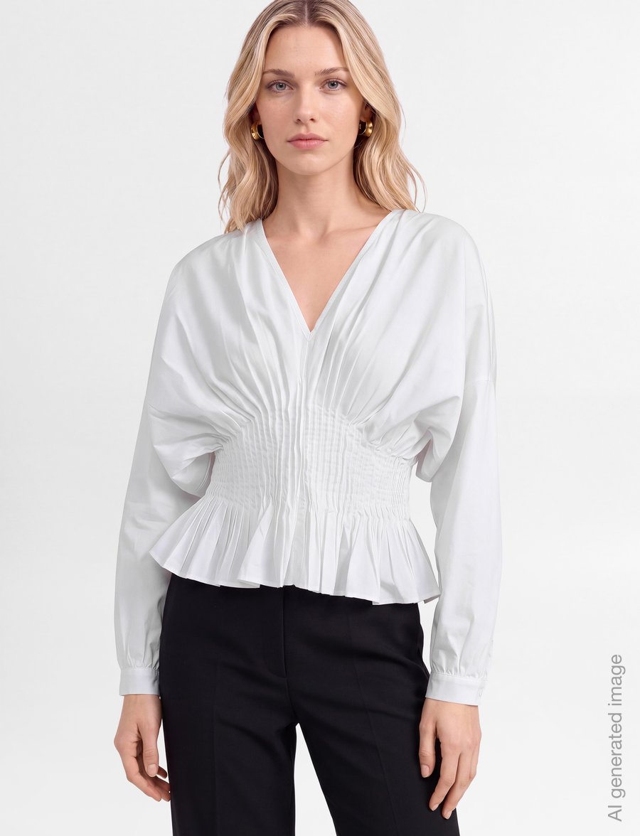 Copenhagen Muse - CMPOPLIN-BLOUSE - langærmede bluser - bright white - 4