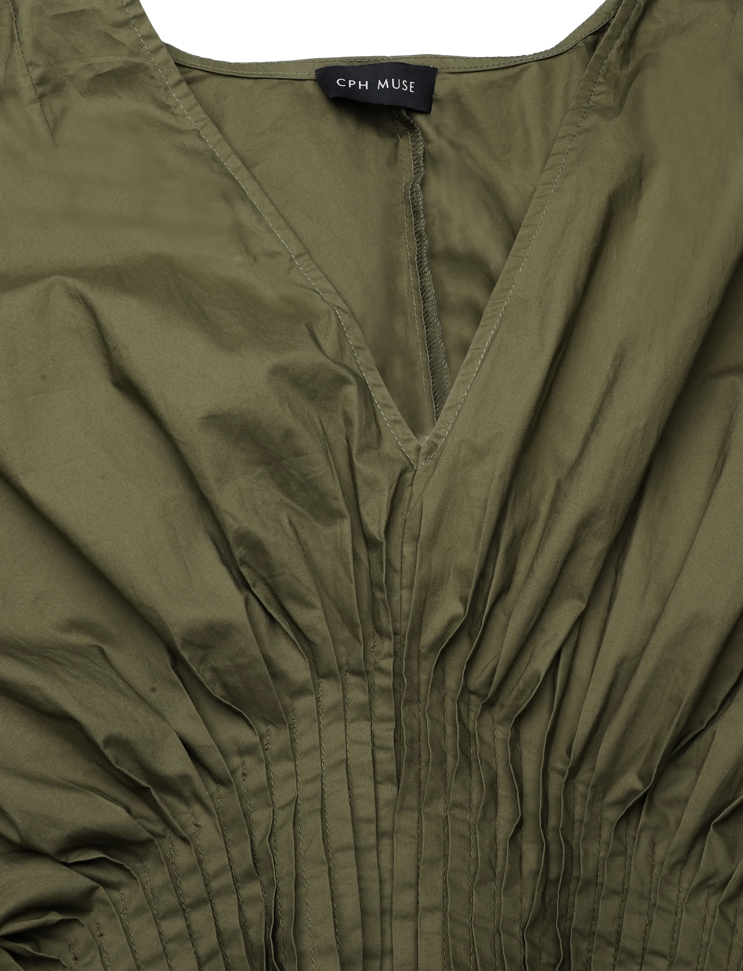 Copenhagen Muse - CMPOPLIN-BLOUSE - långärmade blusar - ivy green - 2