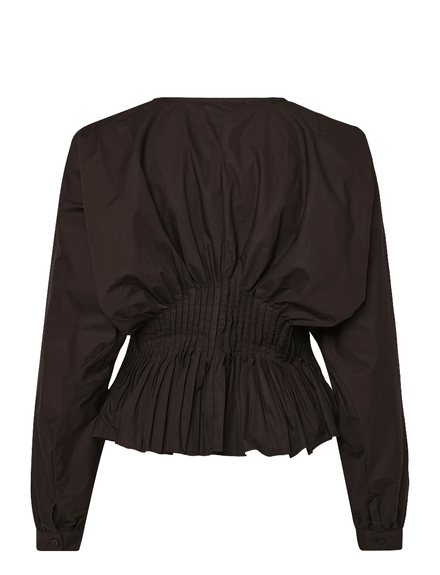 Copenhagen Muse - CMPOPLIN-BLOUSE - pikkade varrukatega pluusid - mulch - 1