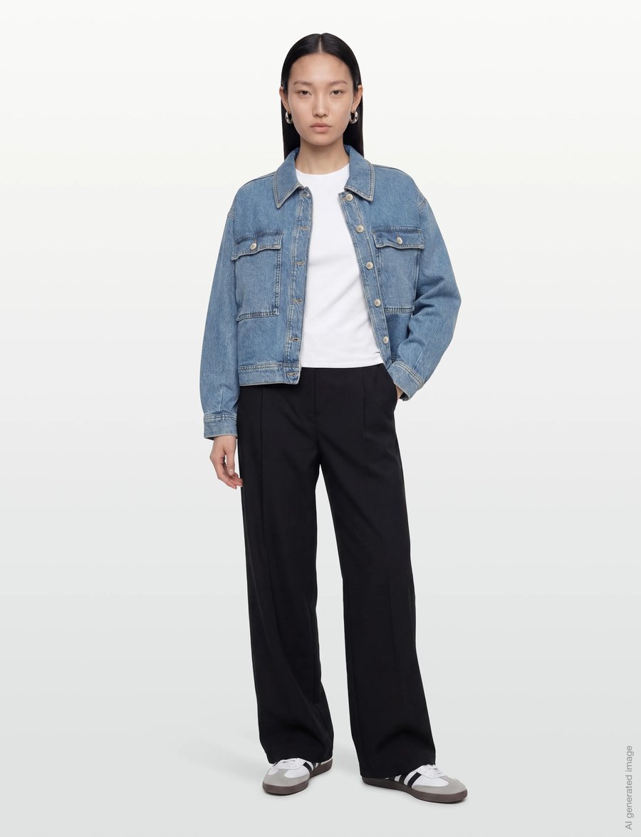 Copenhagen Muse - CMANOUK-JACKET - vestes de printemps - light blue denim - 0
