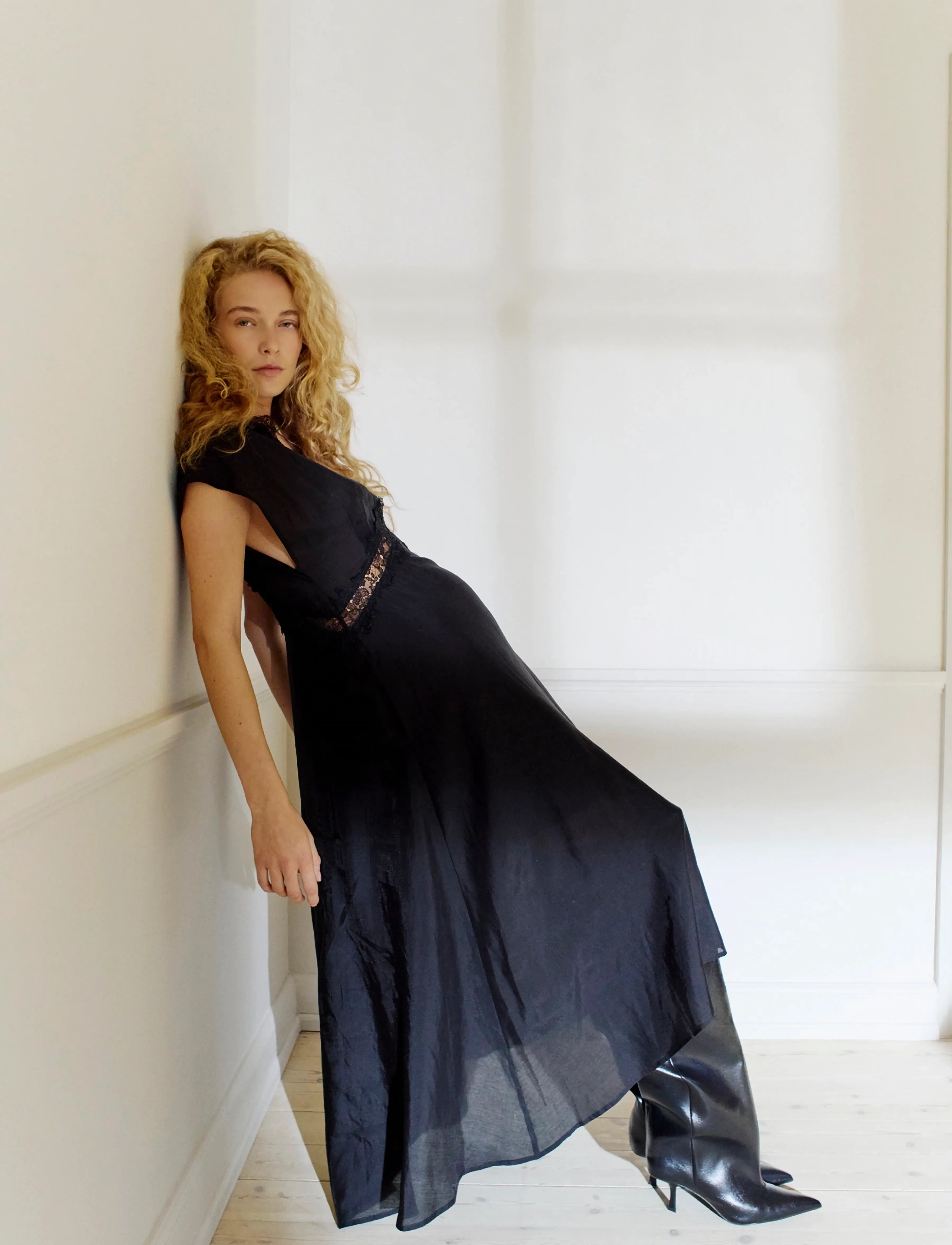 Copenhagen Muse - CMMOLLY-DRESS - lace dresses - black - 3
