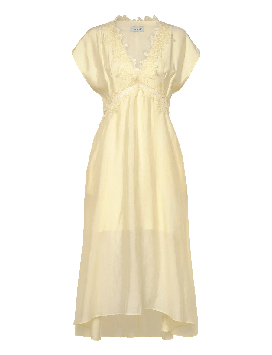 Copenhagen Muse - CMMOLLY-DRESS - spitzenkleider - lemon icing - 0