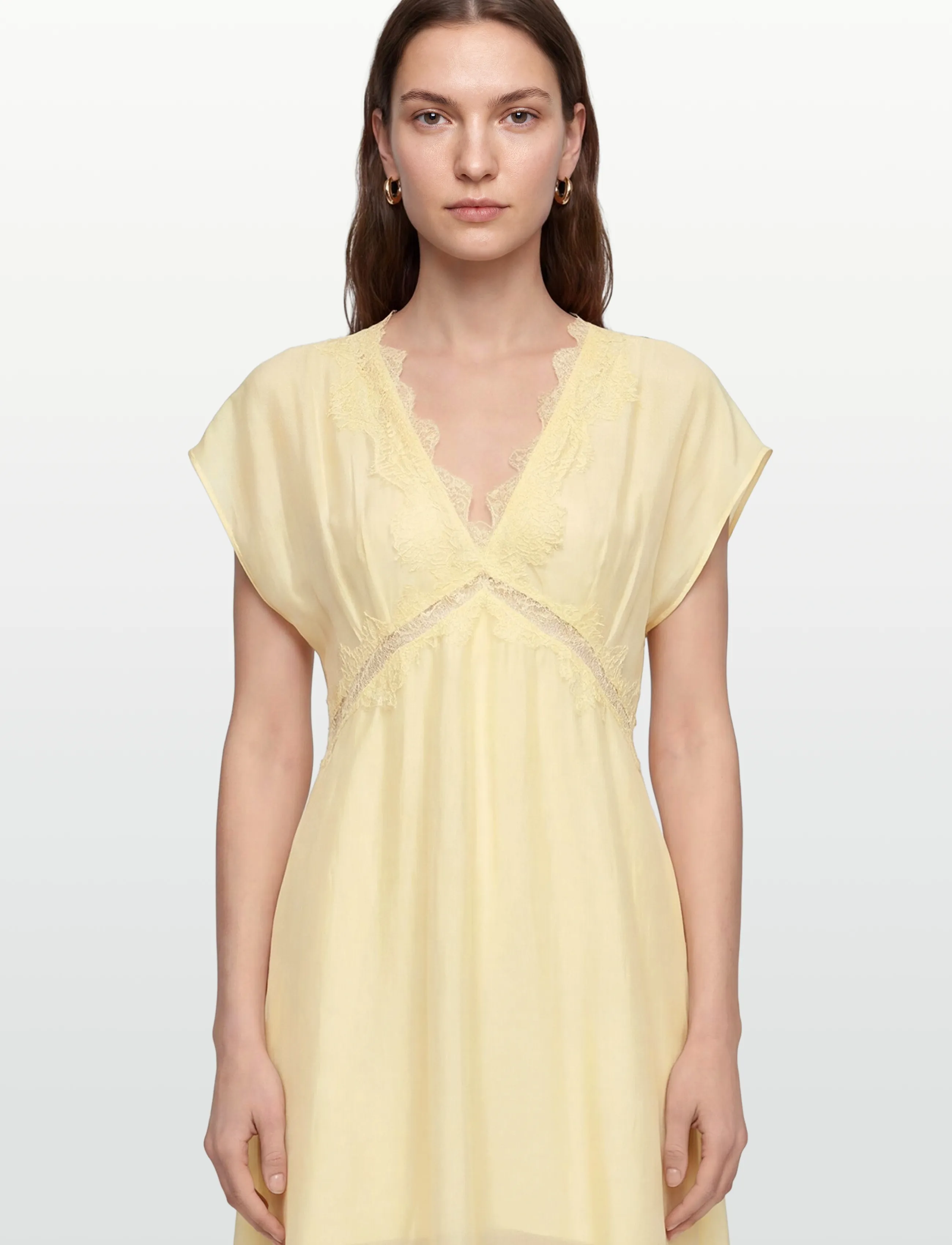 Copenhagen Muse - CMMOLLY-DRESS - lace dresses - lemon icing - 3