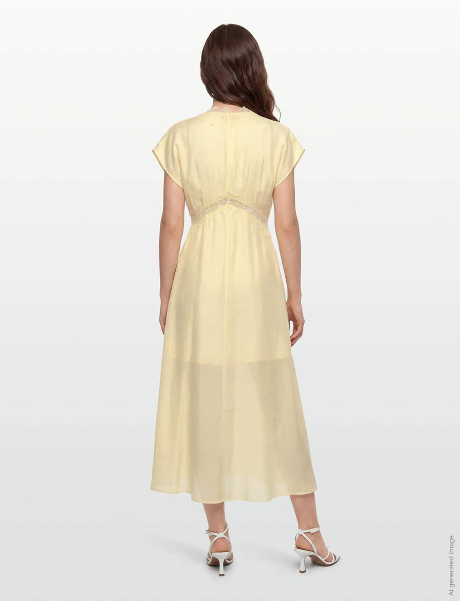 Copenhagen Muse - CMMOLLY-DRESS - spitzenkleider - lemon icing - 4
