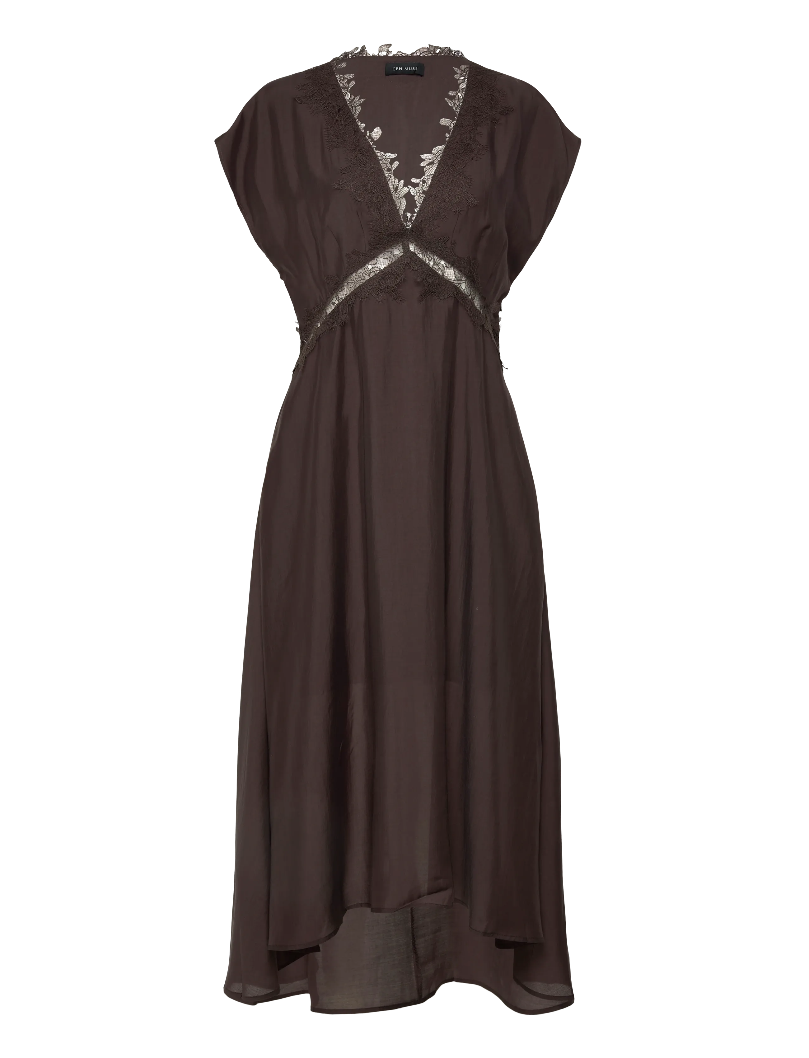 Copenhagen Muse CMMOLLY-DRESS - Spitzenkleider - MULCH / brown