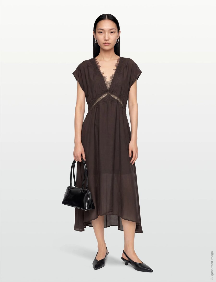Copenhagen Muse - CMMOLLY-DRESS - spitzenkleider - mulch - 0