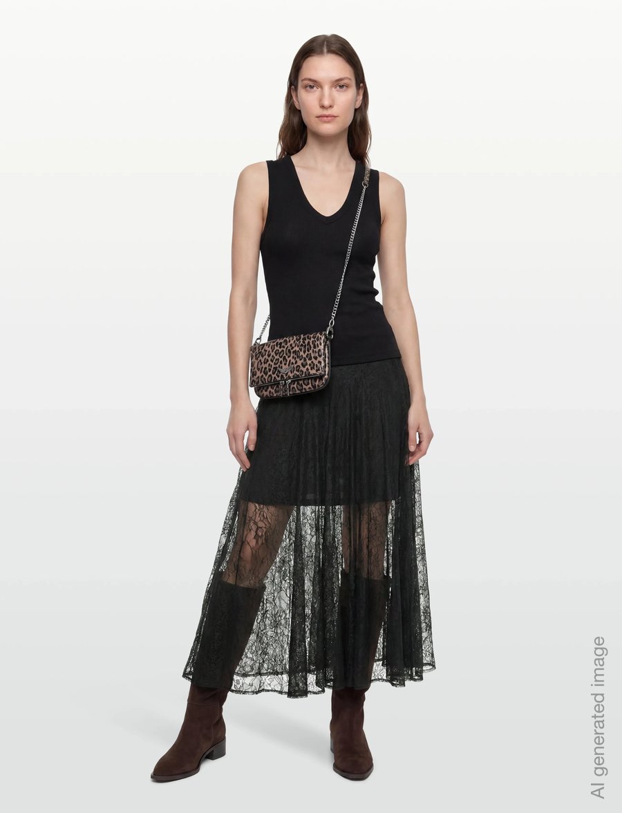 Copenhagen Muse - CMLEA-SKIRT - maxi nederdele - black - 0