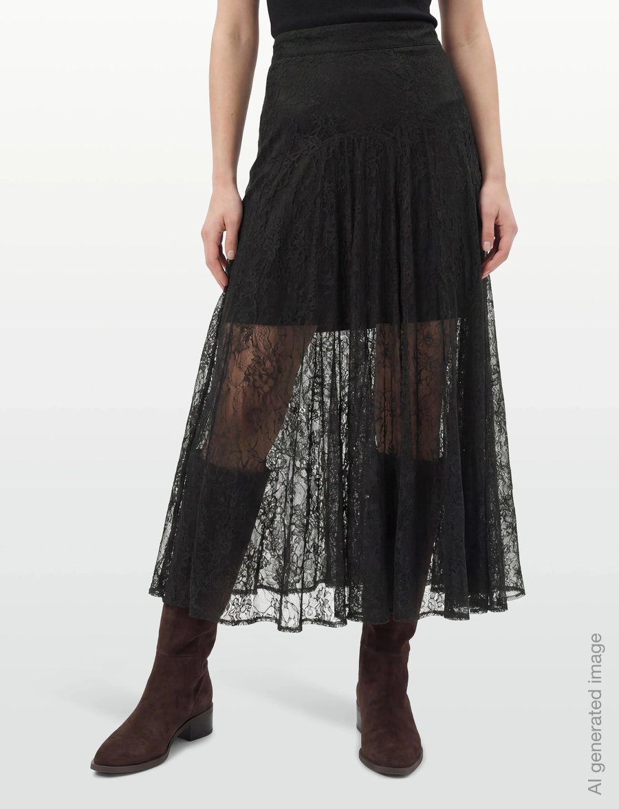 Copenhagen Muse - CMLEA-SKIRT - maxi nederdele - black - 3
