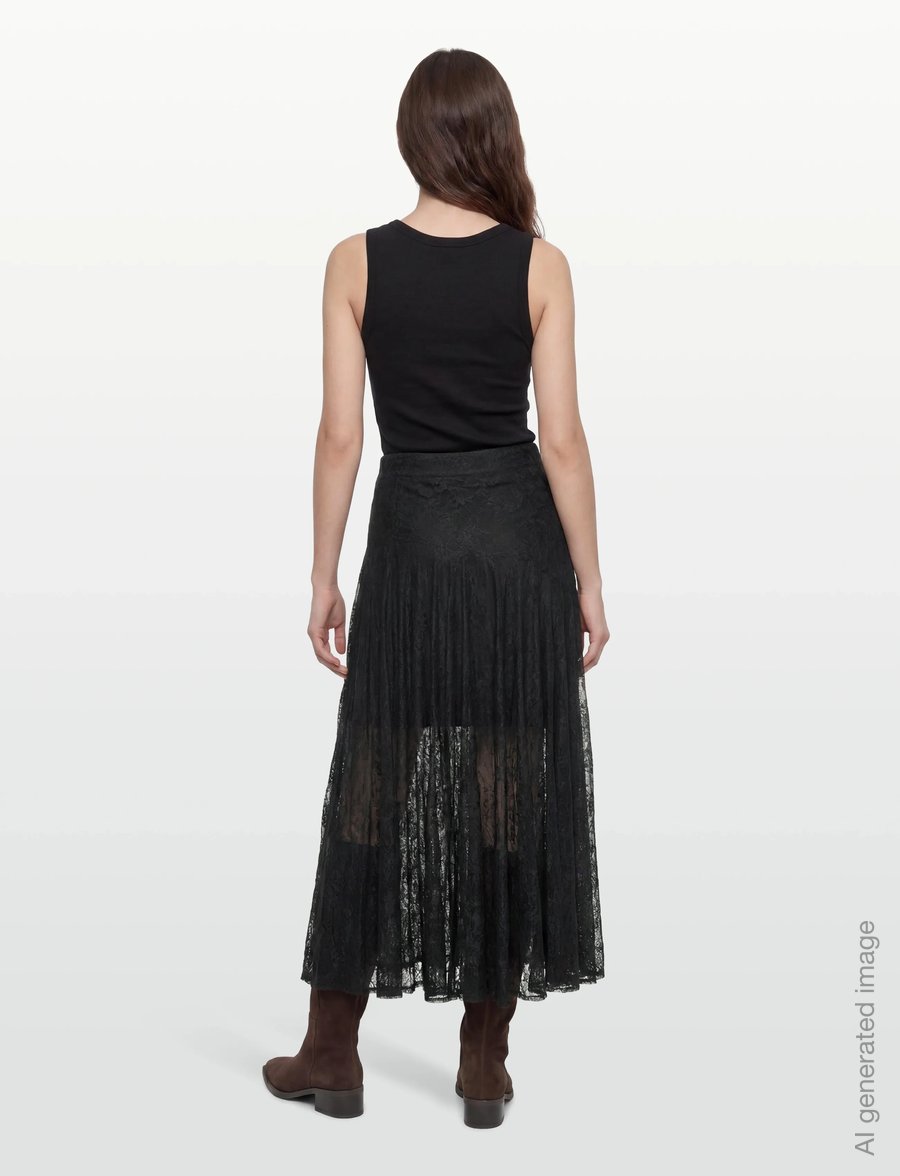 Copenhagen Muse - CMLEA-SKIRT - maxi nederdele - black - 4