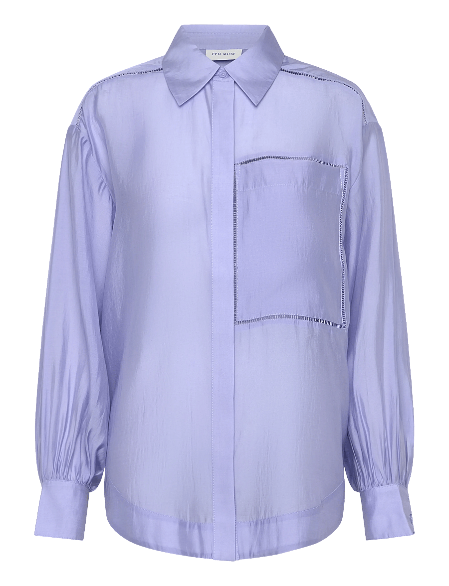 Copenhagen Muse - CMMOLLY-SHIRT - långärmade skjortor - blue heron - 1