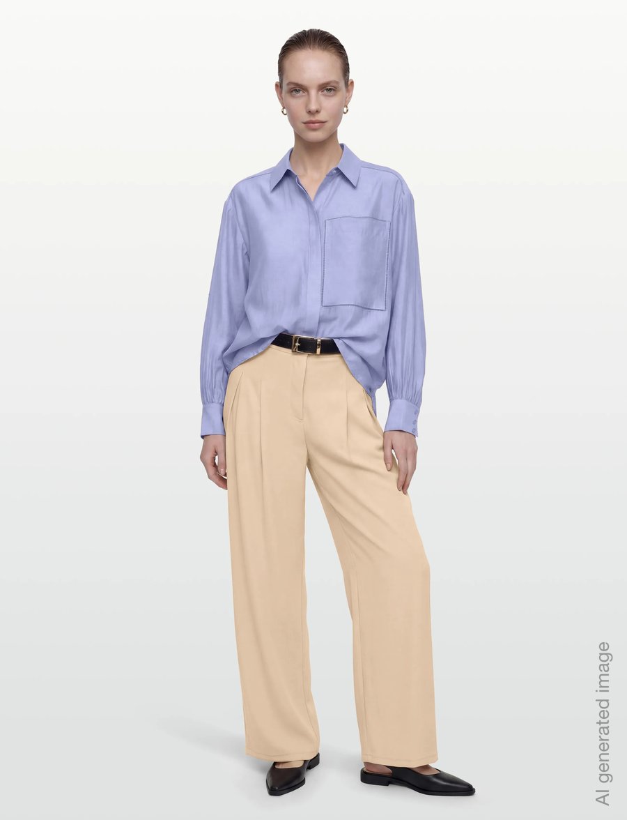 Copenhagen Muse - CMMOLLY-SHIRT - långärmade skjortor - blue heron - 0