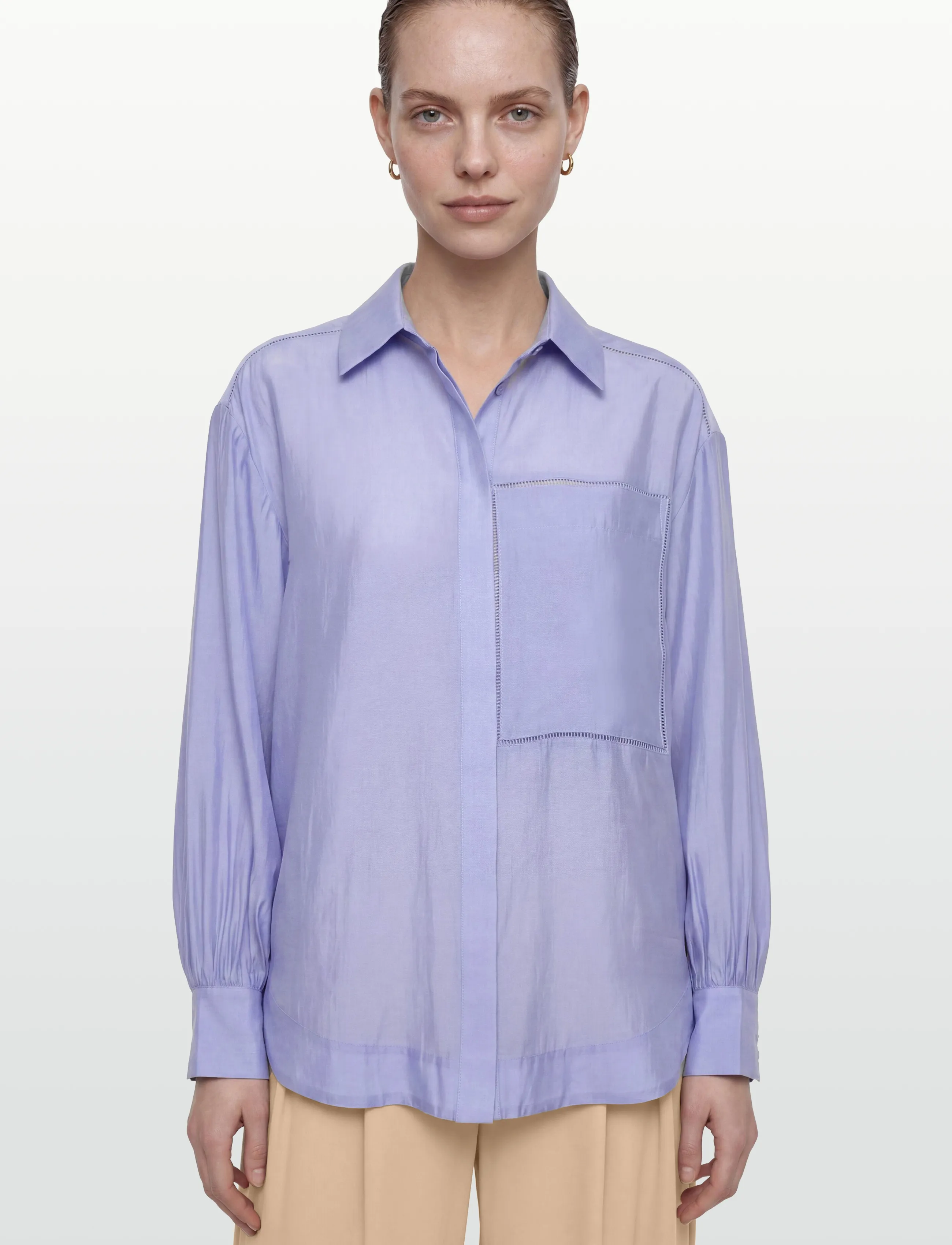 Copenhagen Muse - CMMOLLY-SHIRT - long-sleeved shirts - blue heron - 3