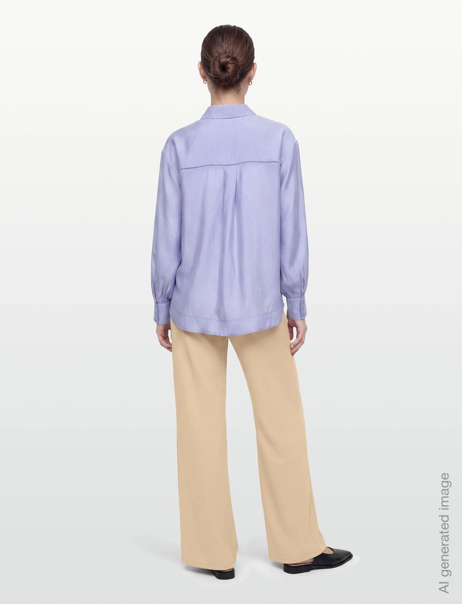 Copenhagen Muse - CMMOLLY-SHIRT - långärmade skjortor - blue heron - 4