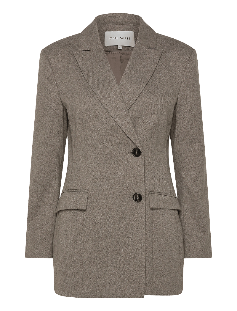 Copenhagen Muse - CMTARA-BLAZER - kahes joones nööpidega bleiserid - vintage khaki - 1