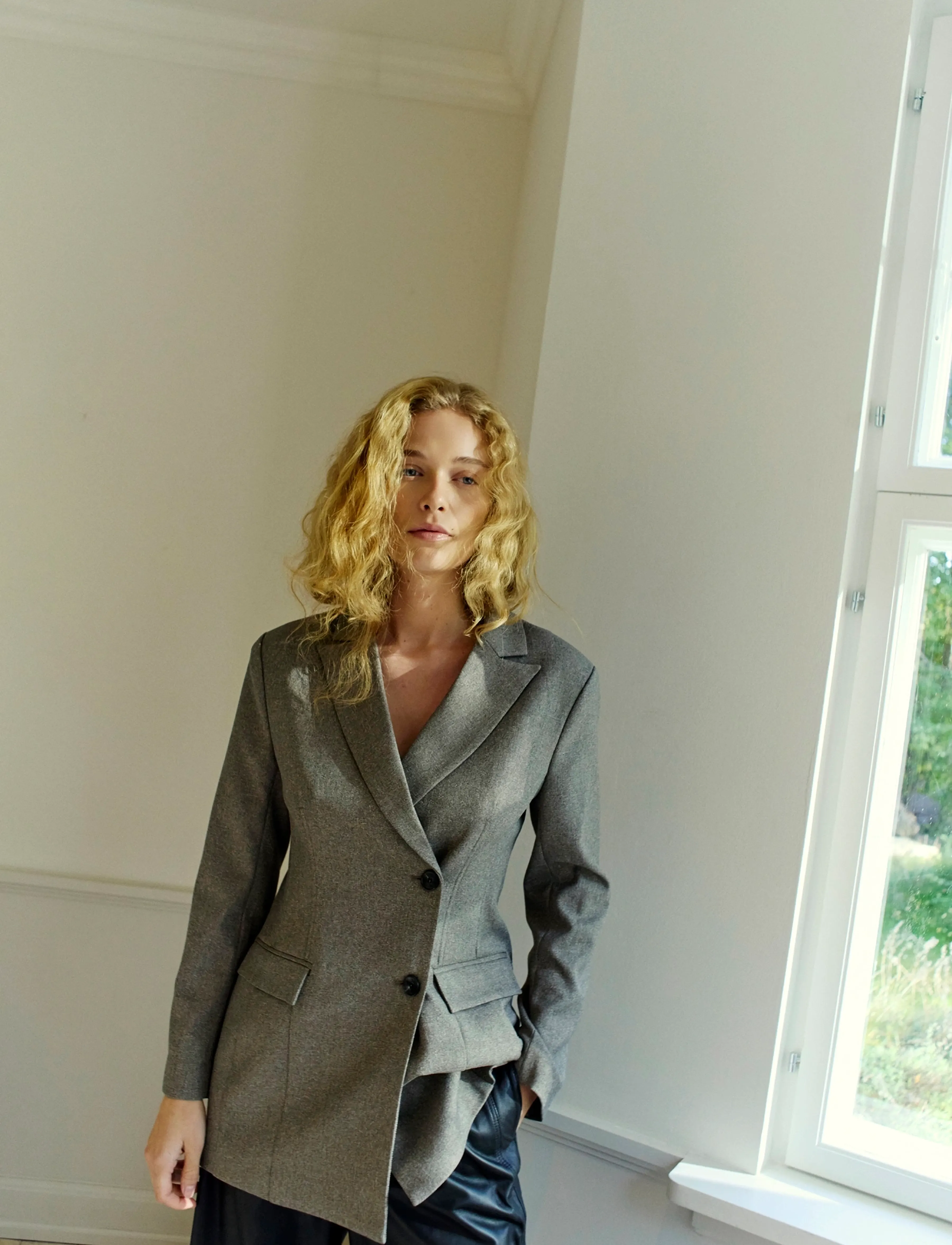 Copenhagen Muse - CMTARA-BLAZER - double breasted blazers - vintage khaki - 0