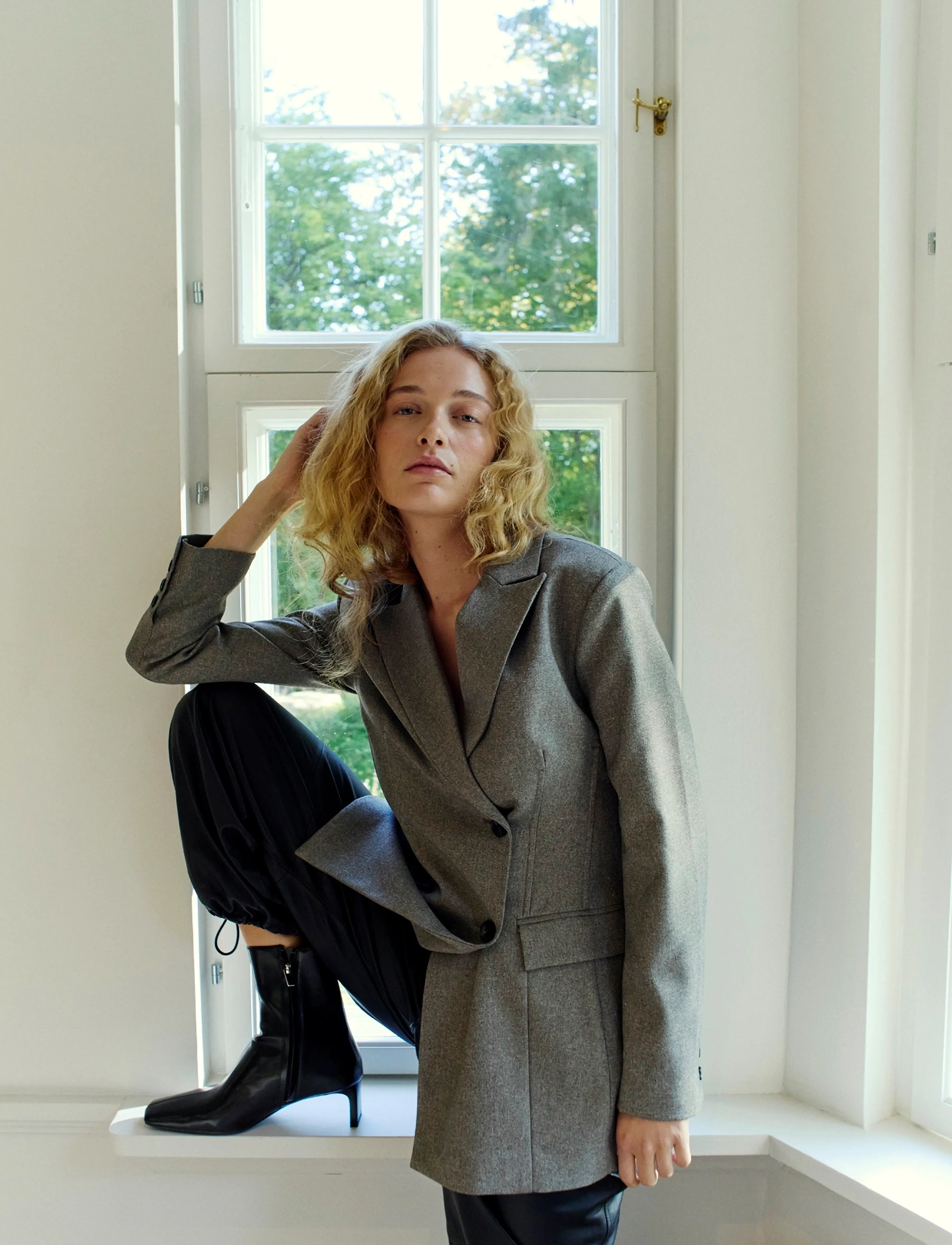 Copenhagen Muse - CMTARA-BLAZER - double breasted blazers - vintage khaki - 3
