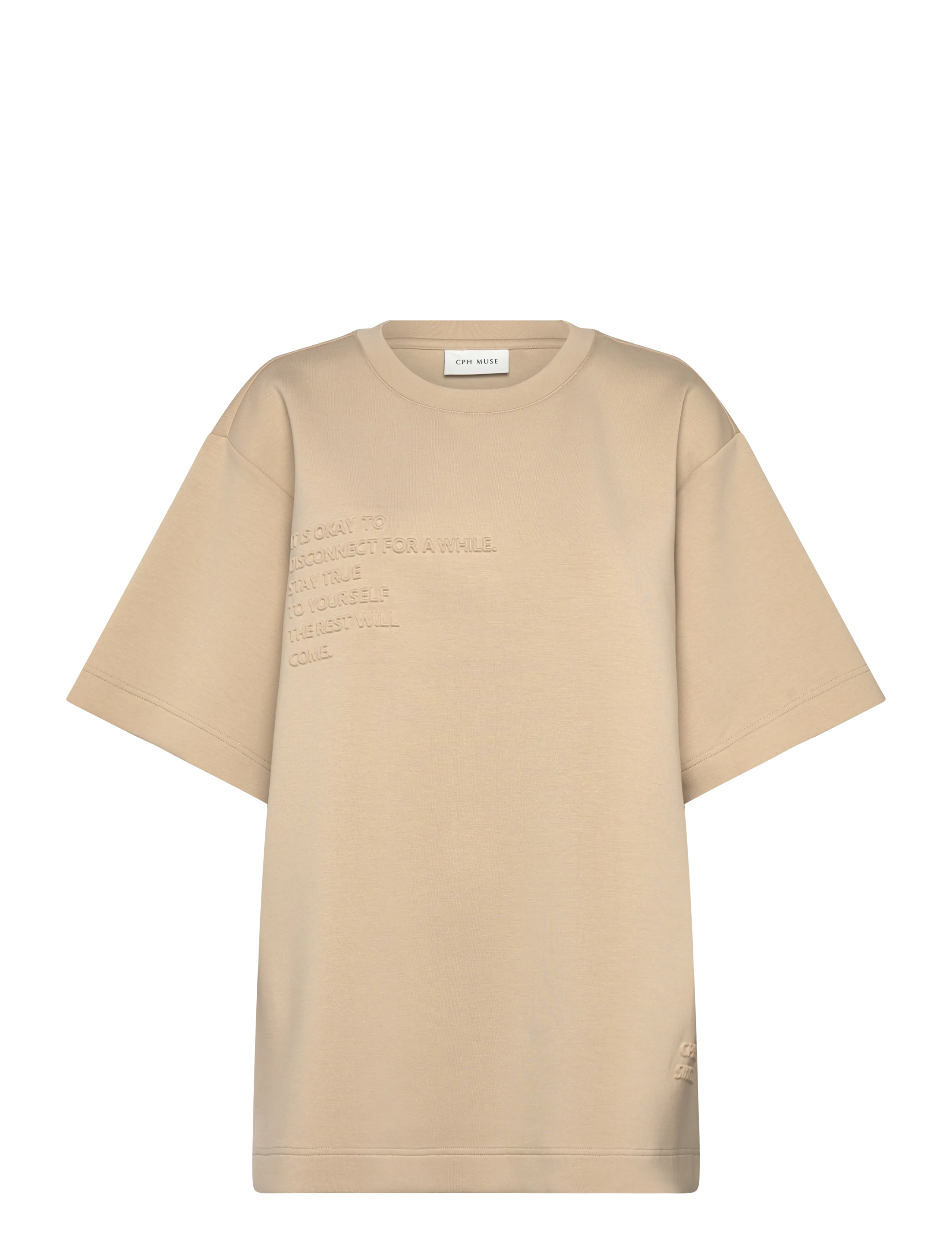 COPENHAGEN MUSE Cmscu-Tee Beige - XXS/XS - Damen