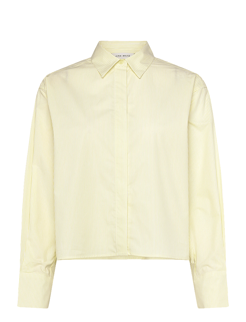 Copenhagen Muse - CMBLAIRE-SHIRT - langärmlige hemden - citron - 0
